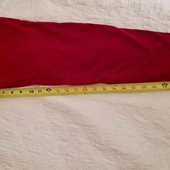 J Brand Womens Red Skinny Jeans Size 30 Red Solid - Good Condition - Picture 4 of 8